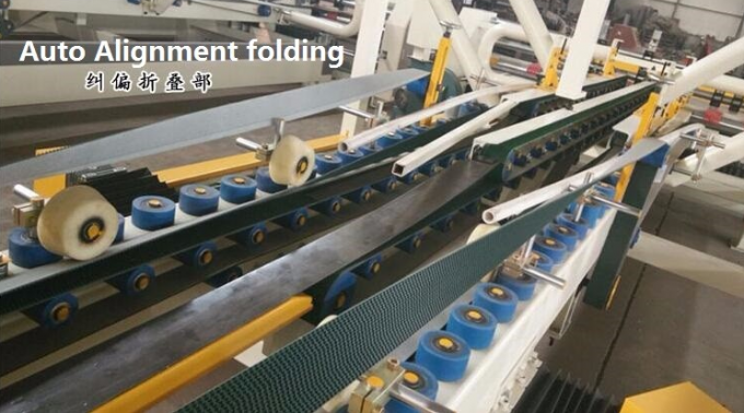 PRY-2600 হাই স্পিড ফুল অটোমেটিক ফোল্ডার গ্লুর মেশিন স্ট্র্যাপিং ইউনিট সহ 5