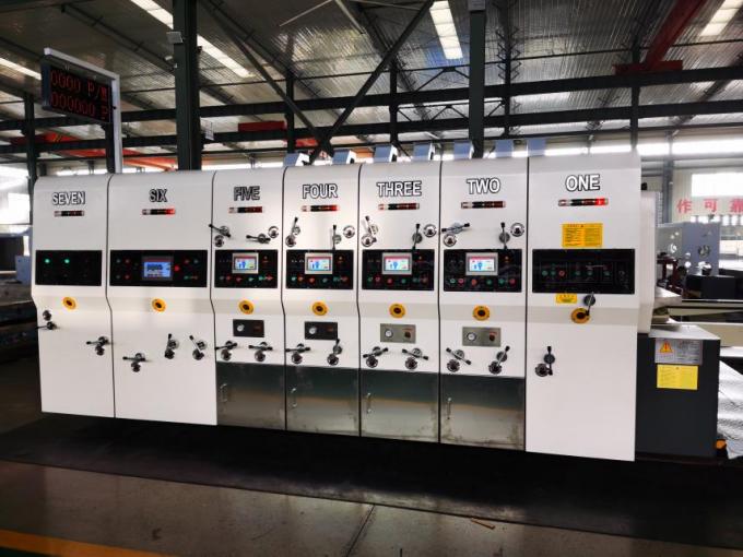 PRY-D1224 উচ্চ গতির সম্পূর্ণ স্বয়ংক্রিয় 4 রঙের ফ্লেক্সো প্রিন্টিং স্লটিং ডাই কাটিং স্ট্যাকিং মেশিন 3