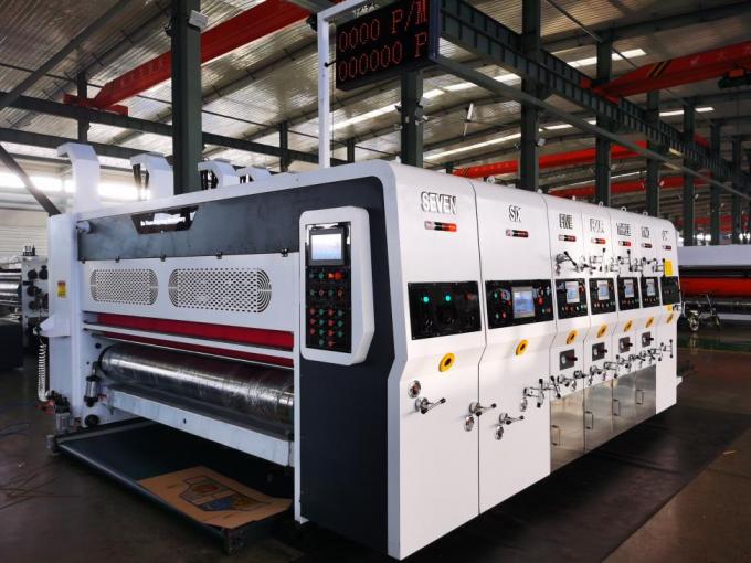 PRY-D1224 উচ্চ গতির সম্পূর্ণ স্বয়ংক্রিয় 4 রঙের ফ্লেক্সো প্রিন্টিং স্লটিং ডাই কাটিং স্ট্যাকিং মেশিন 6