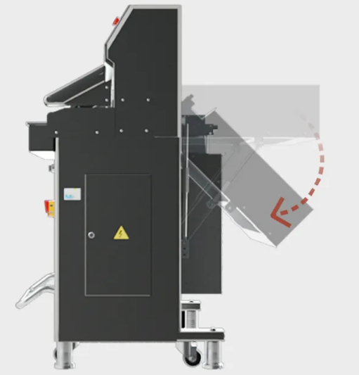 H5010L হাইড্রোলিক পরিবর্তনশীল ফ্রিকোয়েন্সি মাইক্রোকম্পিউটার প্রোগ্রাম কন্ট্রোল পেপার কাটার মেশিন 9