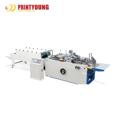 PRY-580 Paper Bag Bottom Gluing Machine with PLC & Engine High Productivity