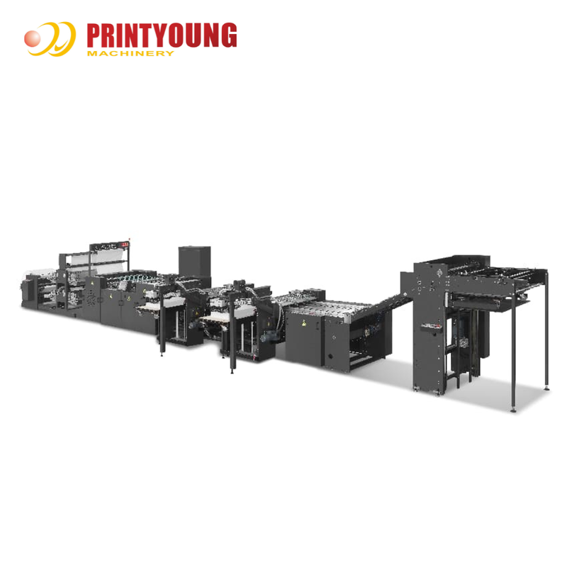 PRY-1020AFG Automatic Double Feeder 2-Color In-Line Flexo Printing Machine with 300 M/min Print Speed