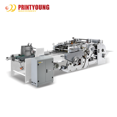 PRINTYOUNG KL-D সেমি-অটোমেটিক পেপার শপিং ব্যাগ বটম ফোল্ডিং এবং লিমিং মেশিন খুচরা ব্যবহারের জন্য লেয়ার সহ
