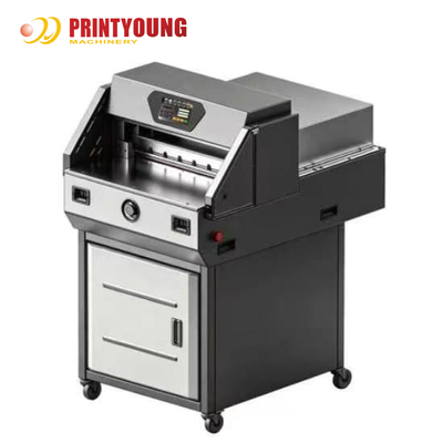 PRY-E500T কম্পিউটারাইজড পিএলসি কোর স্বয়ংক্রিয় উচ্চ গতির বৈদ্যুতিক কাগজ কাটার মেশিন